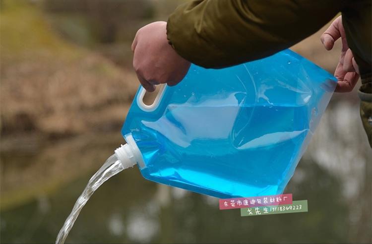 厂家直销高档家庭装饮用水包装 3l/4l/5l大容量折叠水袋 袋装水