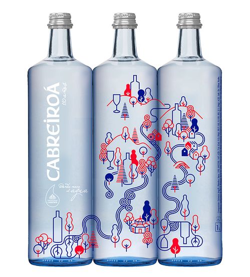 西班牙cabreiroá 110周年纪念瓶图形设计